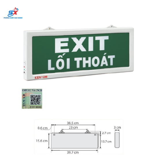  Đèn Exit Kentom